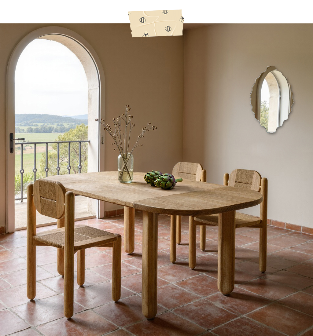 Belem, dining table - extendable